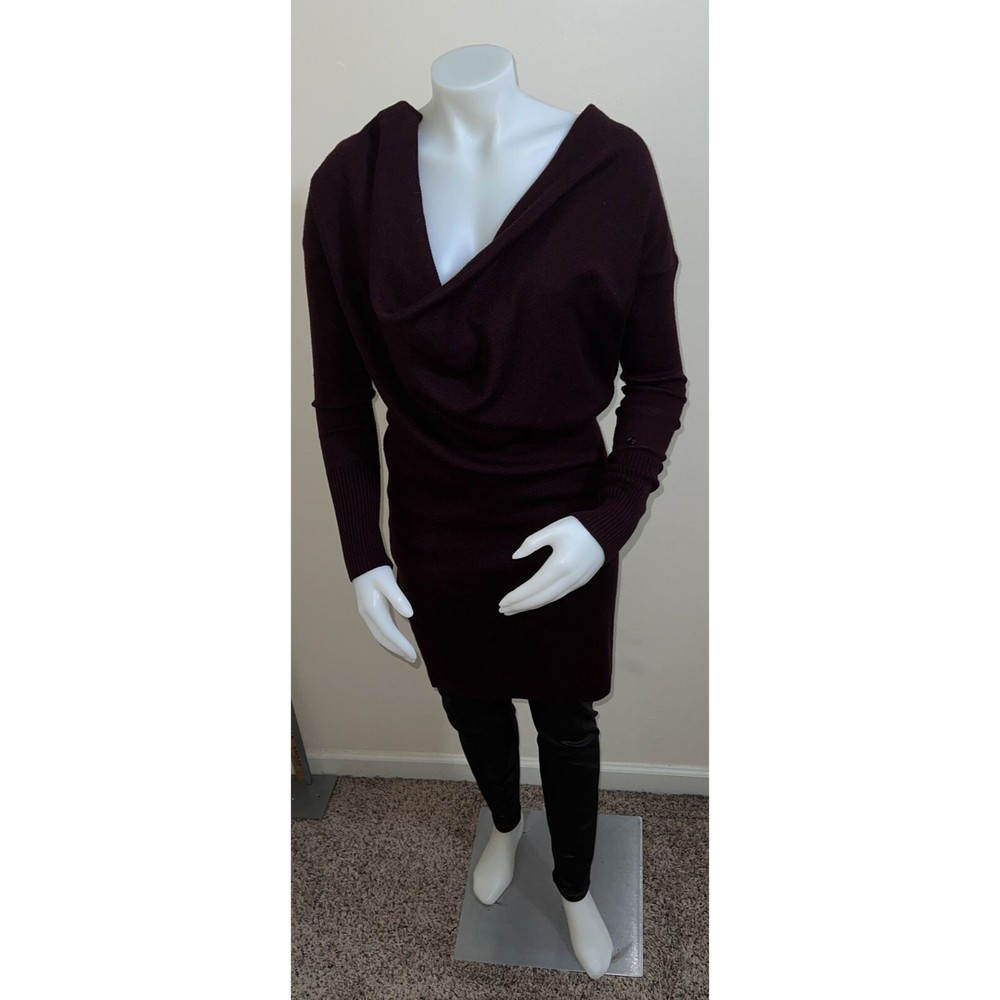Lululemon Athletica Serenity Reversible Cowl Sweater Dress, Burgundy, Sz. XS-S